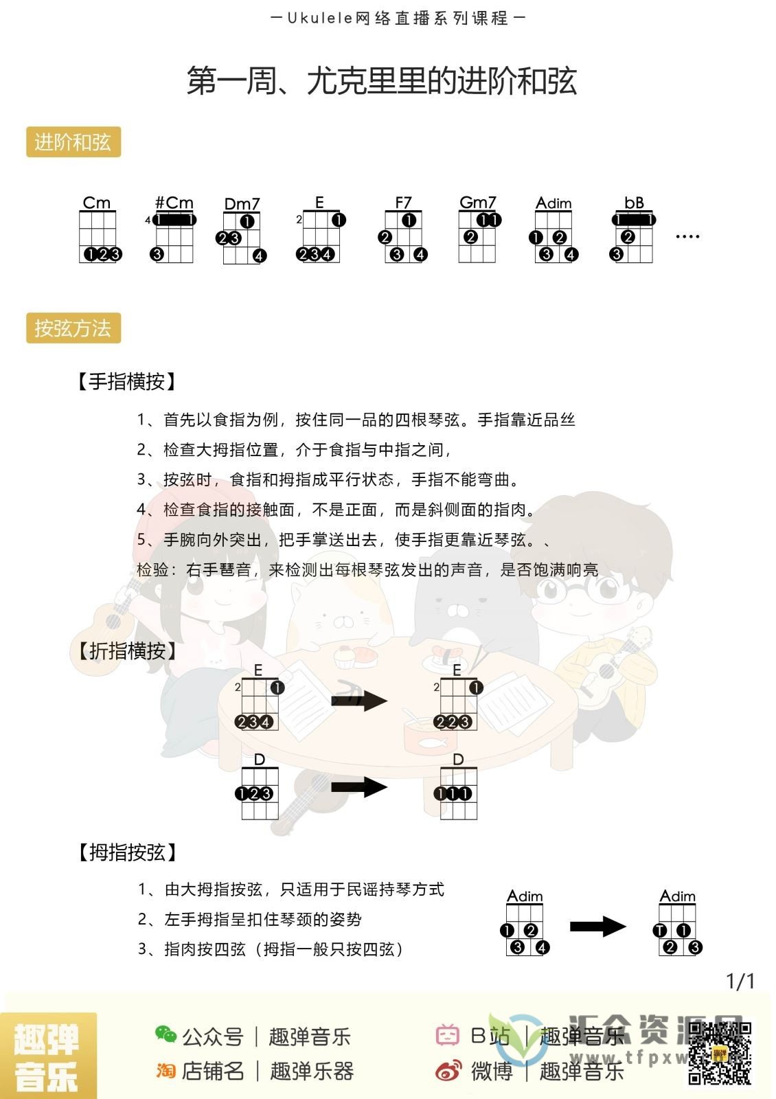 【趣弹】尤克里里入门+进阶课程（视频+课件）插图2