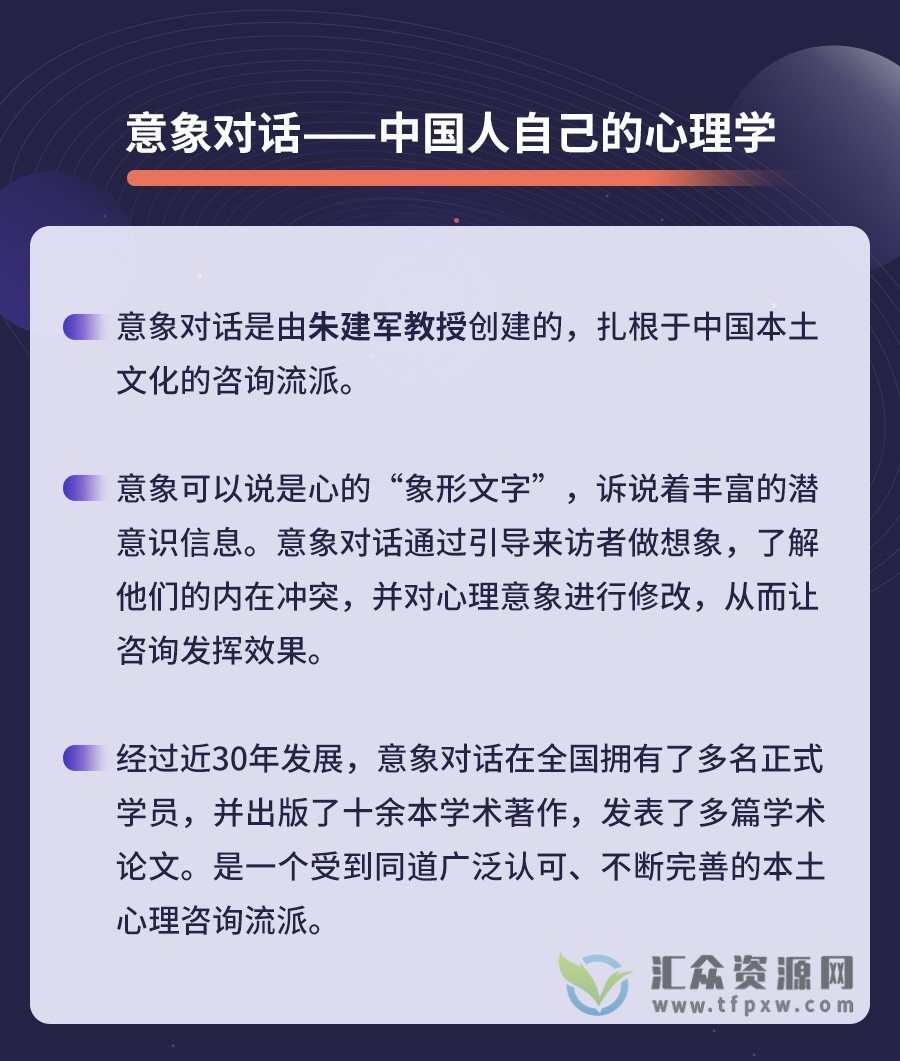 史晋、朱建军：意象对话心理疗法40讲视频插图1