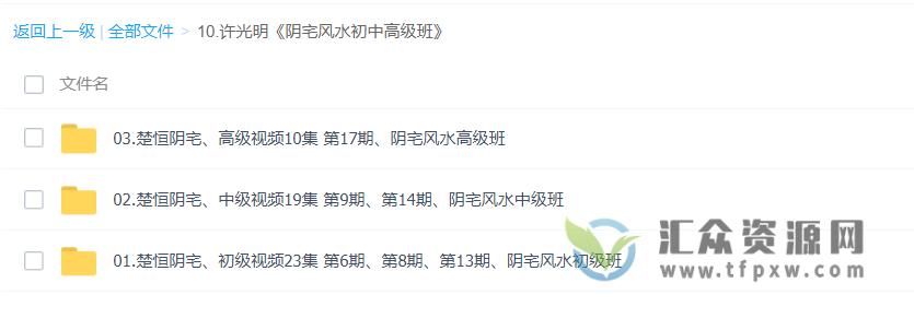 楚恒易学阴宅风水初中高级班视频课程合集插图