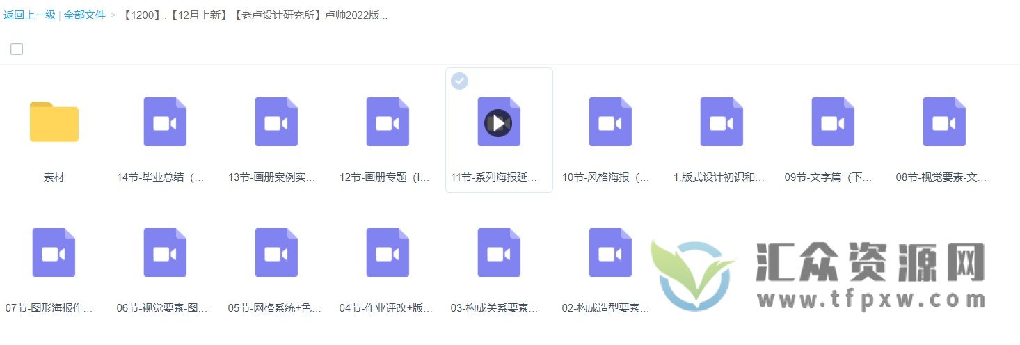 【老卢设计研究所】2022卢帅《版式高阶内训班》第5期（视频+素材）插图1