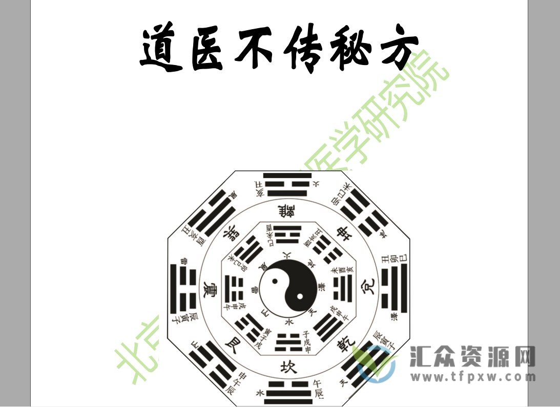 《道医不传秘方-205方》电子书PDF插图