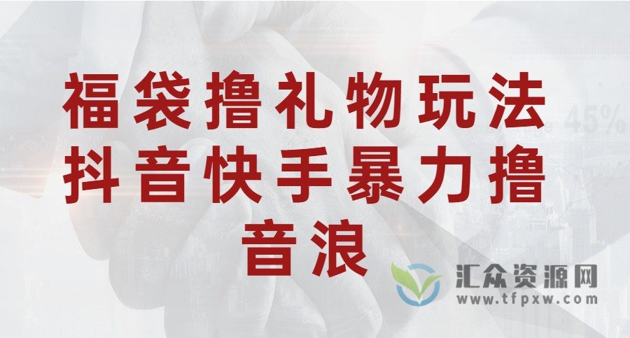 福袋撸礼物玩法-抖音快手暴力撸音浪插图