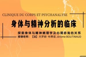 杰罗姆·布蒂诺 身体与精神分析的临床视频20讲（带中文字幕）
