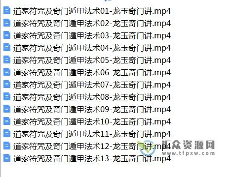 龙玉老师2018年道家法术符咒奇门法术符咒视频录像13课插图