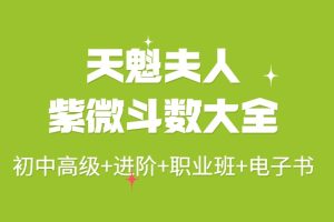 天魁夫人-紫微斗数课程大合集（初中高级班+进阶班+职业班+电子书）