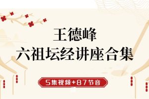 王德峰-六祖坛经合集（5集视频+87节音频）