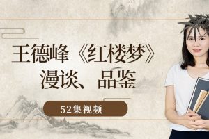 王德峰《红楼梦》漫谈、品鉴合集（52集视频）