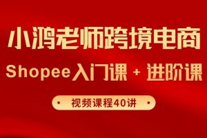 小鸿老师跨境电商Shopee入门课+进阶课