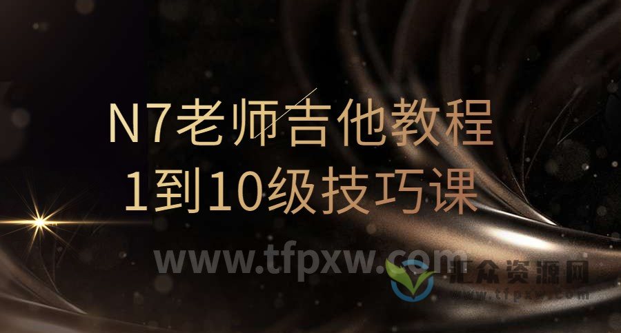 N7老师吉他教程1到10级技巧课（直播回放）插图