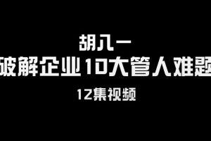 胡八一《破解企业10大管人难题》12集视频