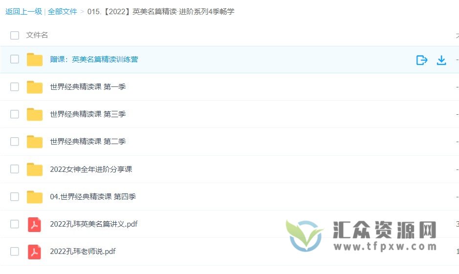 【2022】孔玮老师英美名篇精读·进阶系列4季畅学插图1