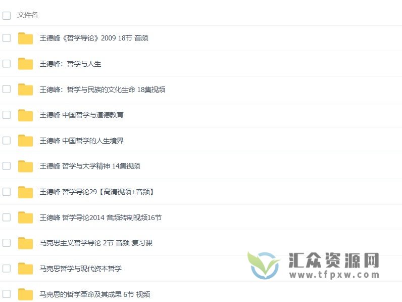 王德峰哲学导论讲座（71集视频+67集音频）插图1