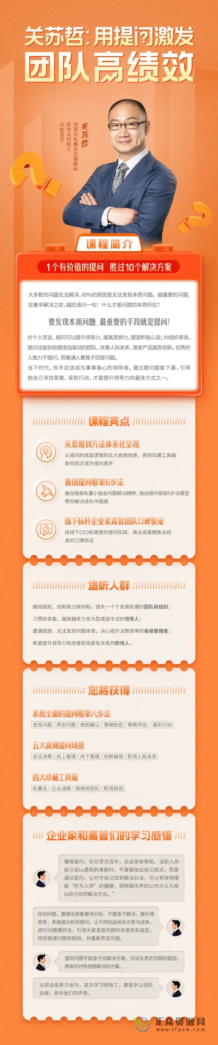 关苏哲·用提问激发团队高绩效 视频课程30讲插图