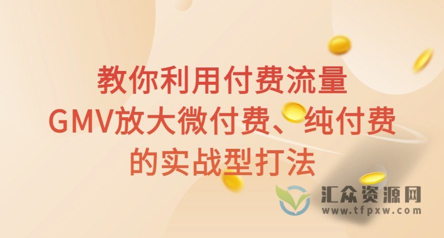 教你利用付费流量GMV放大,微付费、纯付费的实战型打法!插图 教你利用付费流量GMV放大,微付费、纯付费的实战型打法!插图