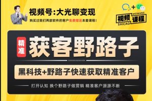 杨光·精准获客野路子：黑科技+快速加人玩法 个微7天加1000企微爆加5w好友