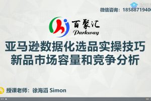 亚马逊全球化开店数据化选品实操技巧(视频课7讲)