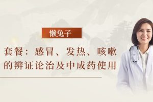 懒兔子《套餐：感冒、发热、咳嗽的辨证论治及中成药使用》