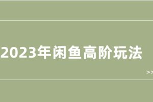 2023年闲鱼高阶玩法教程