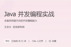 王宝令-Java并发编程实战