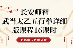 汪师智道长-武当太乙五行拳详细版课程（16集视频）