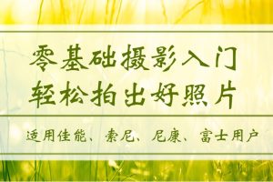 零基础摄影入门课，轻松拍出好照片（适用佳能、索尼、尼康、富士用户）