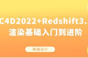 【威猫设计】C4D2022+Redshift3.5渲染基础入门到进阶