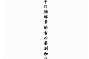 汤细加《车门胸牌号的吉凶鉴别与化解》pdf200页