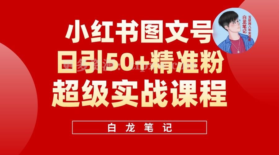 小红书图文号日引50+精准流量，新手小白实战的小红书引流课插图