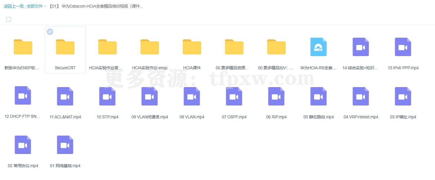 华为数通Datacom-HCIA全套精品培训视频（课件+实验作业）插图