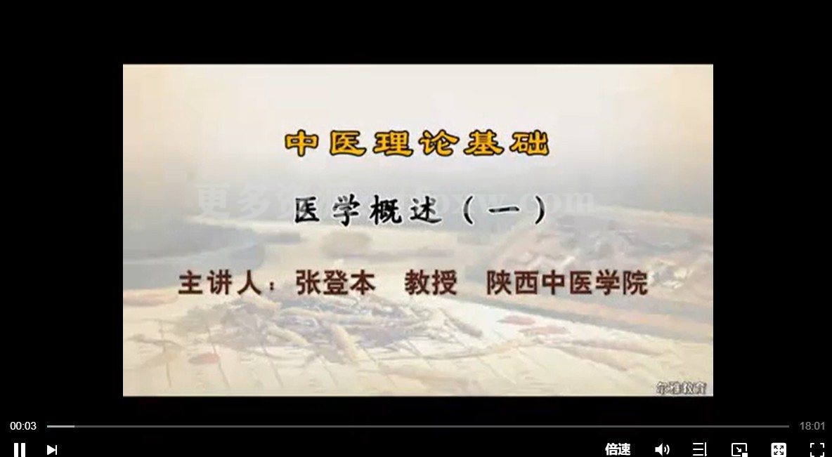 中医理论基础:张登本-陕西中医学院(79集完整版)插图 中医理论基础:张登本-陕西中医学院(79集完整版)插图