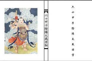 《六十甲子太岁阴阳讳字符秘》电子书PDF