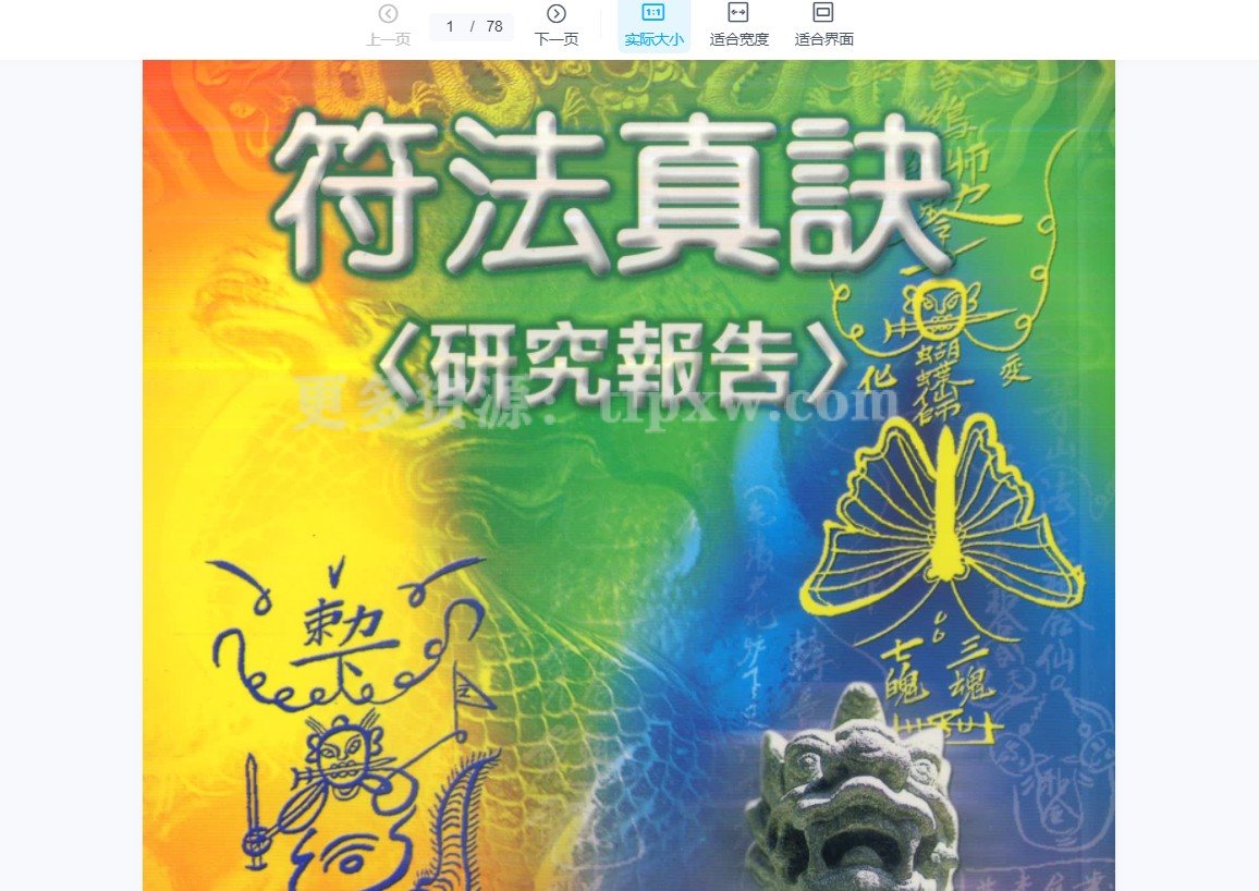 许道仁-符法真诀研究报告插图