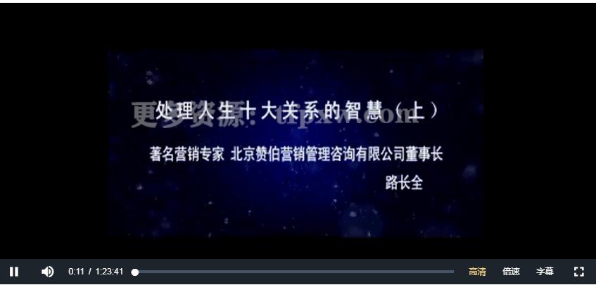 路长全-内部报告：处理人生10种关系智慧～5集视频插图