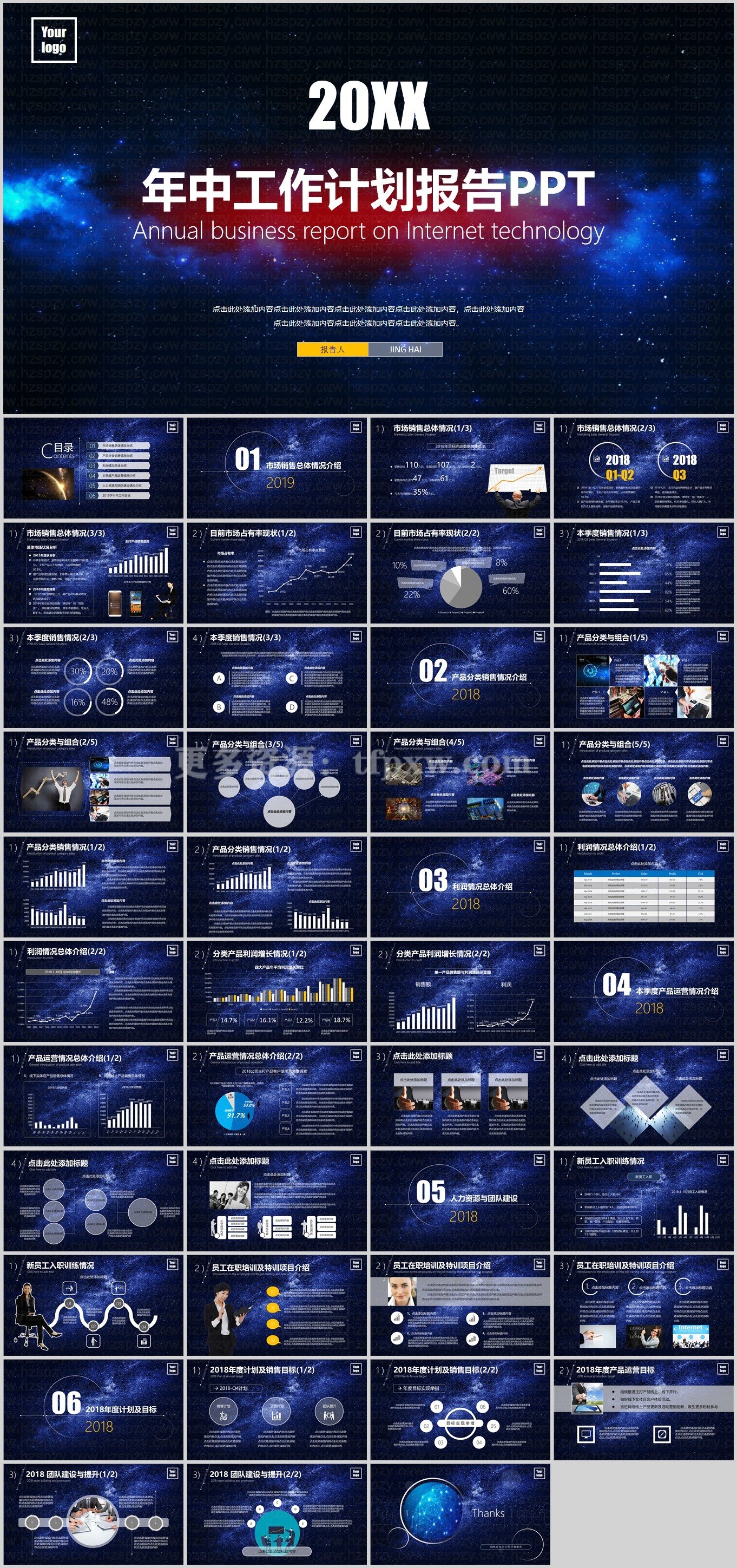 120套高档精美PPT工作汇报PPT模板（共1.28G）插图4