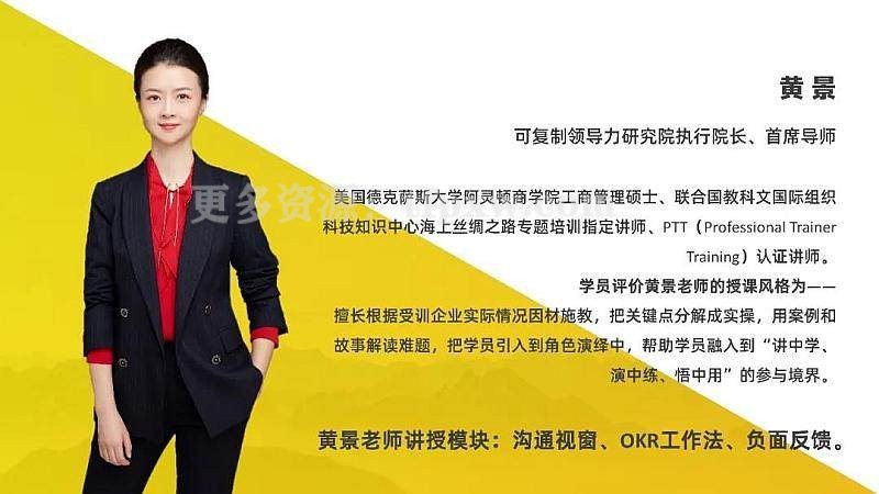 黄景《管理者的领导力课》5节视频课插图
