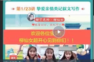 2023语文柳宁尖端暑假班（视频+课堂笔记）