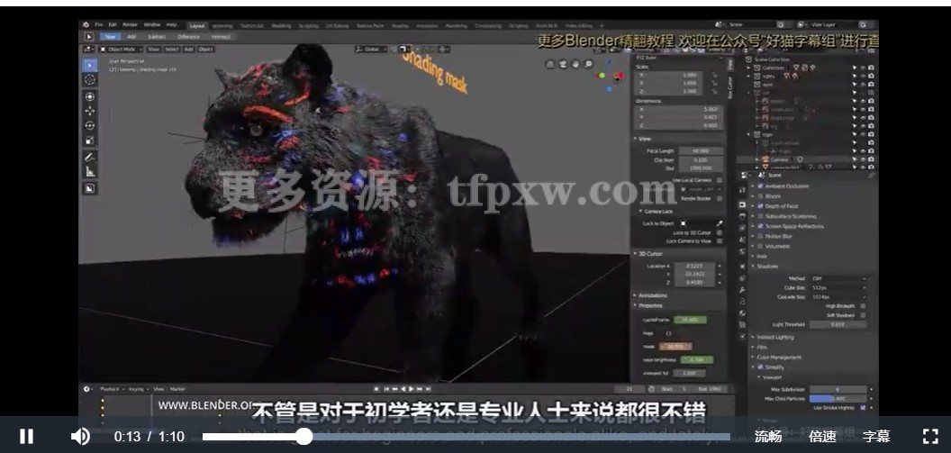 Blender 2.9 未来科幻风格动画全套教程：如何在blender中创建未来科幻长方体和动画插图