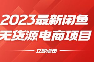 2023最新闲鱼无货源电商项目