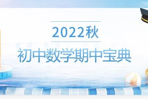 2022秋初中数学期中宝典