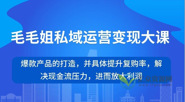 毛毛姐私域运营变现大课插图 毛毛姐私域运营变现大课插图