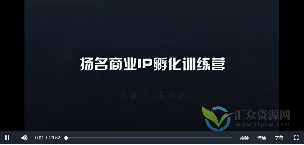 王扬名-商业IP训练营29集插图