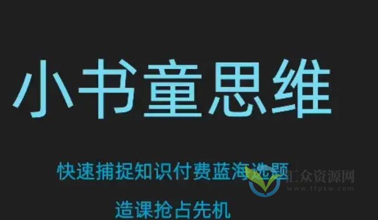 林雨《小书童思维》快速捕捉知识付费蓝海选题，造课抢占先机插图