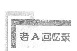 《老A回忆录珍藏版》PDF电子书