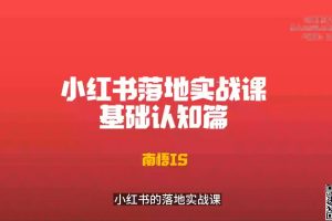 南悟-小红书医疗流量落地实战课