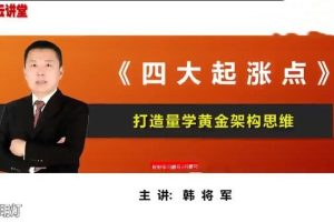 量学云讲堂-韩将军 打造量学黄金架构思维第03期