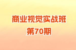 商业视觉实战班第70期