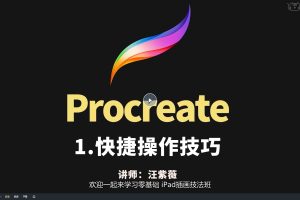 汪紫薇零基础IPAD插画技法实训