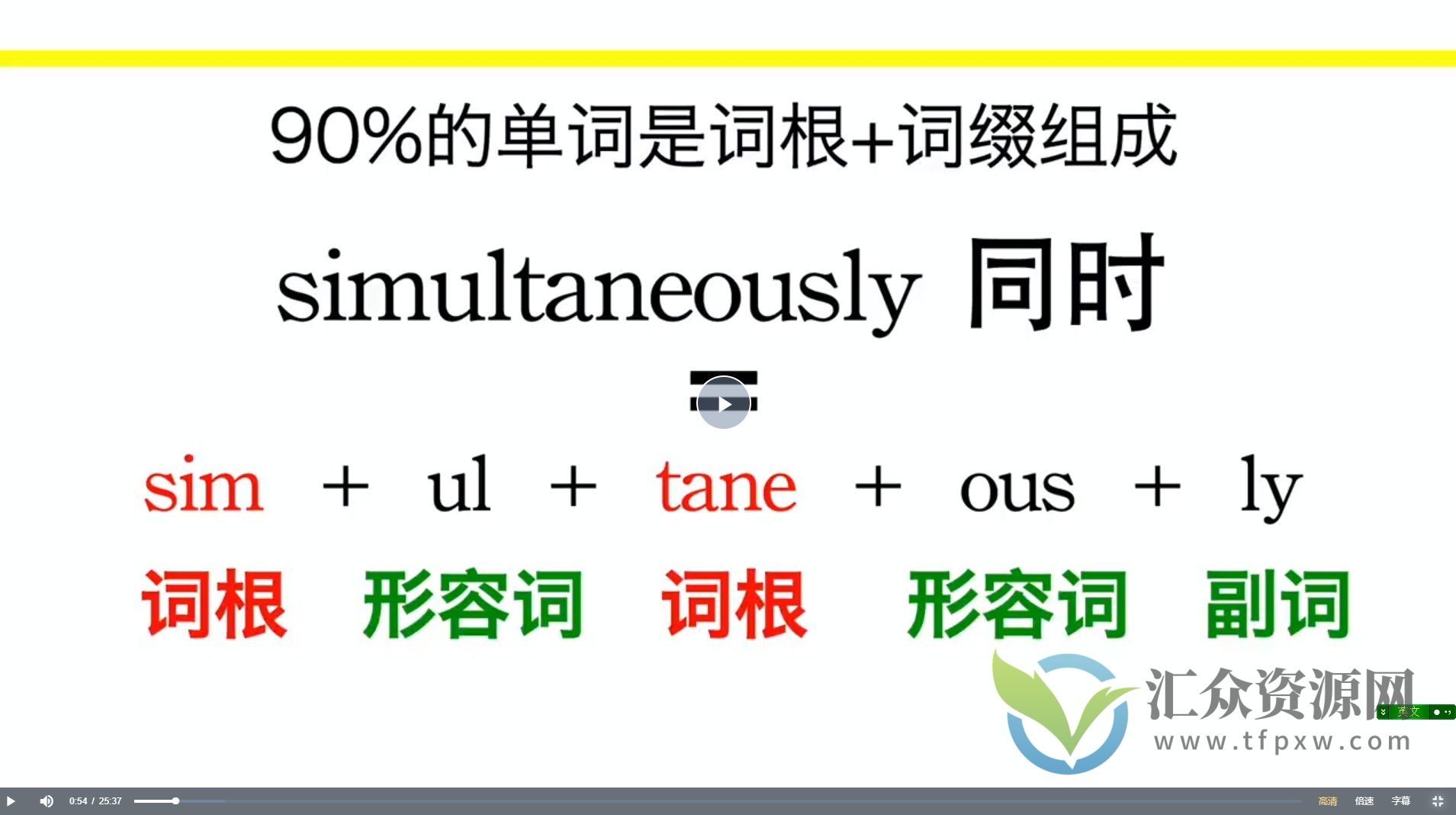 一堂上瘾的单词课 单词词根拆解学习6000词插图 一堂上瘾的单词课 单词词根拆解学习6000词插图