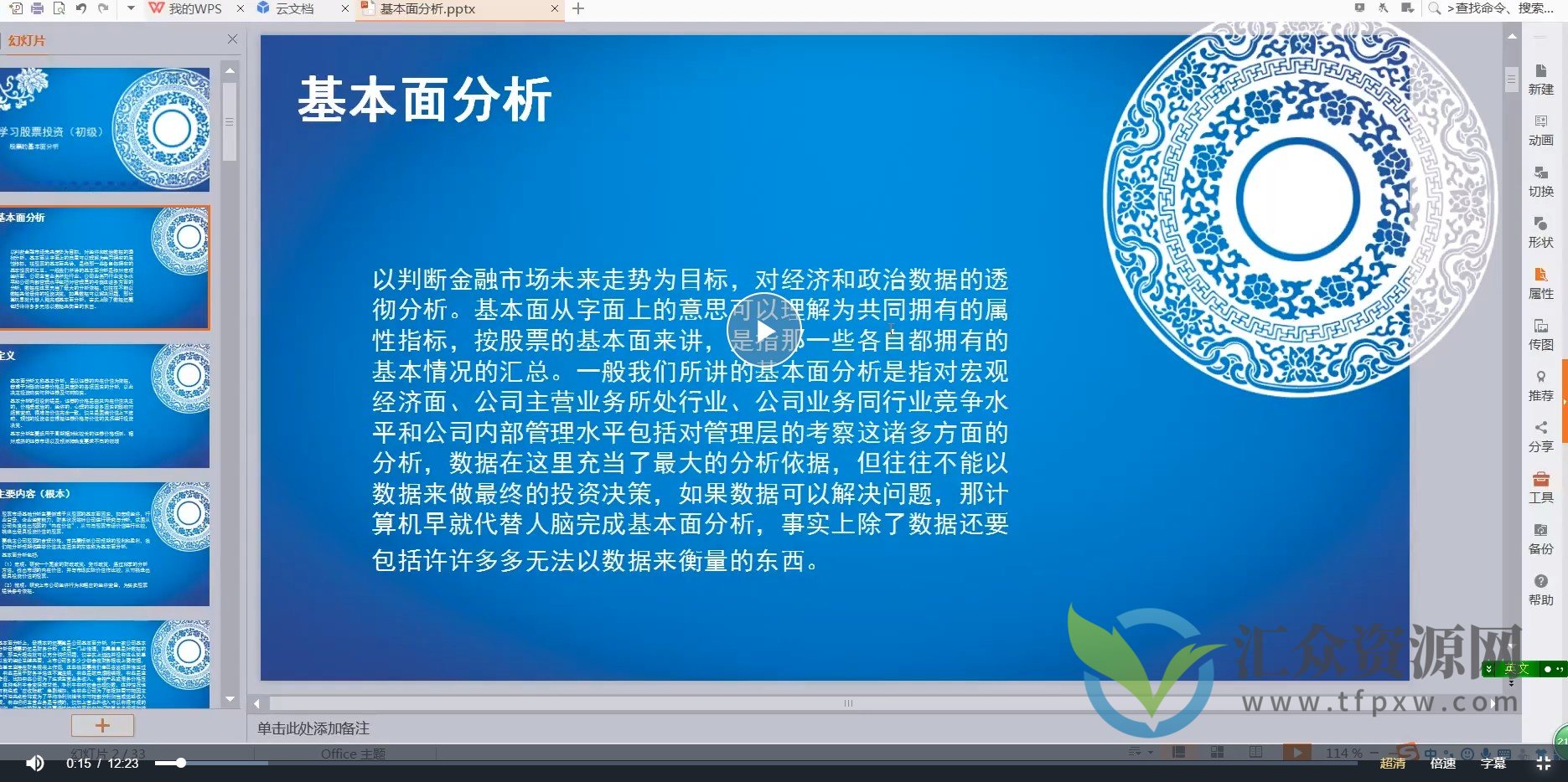 炒股视频教程-基本面分析篇插图