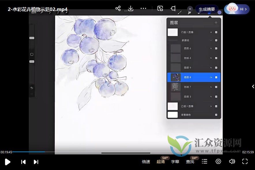 分身术水彩小物团练2023年第1期插图